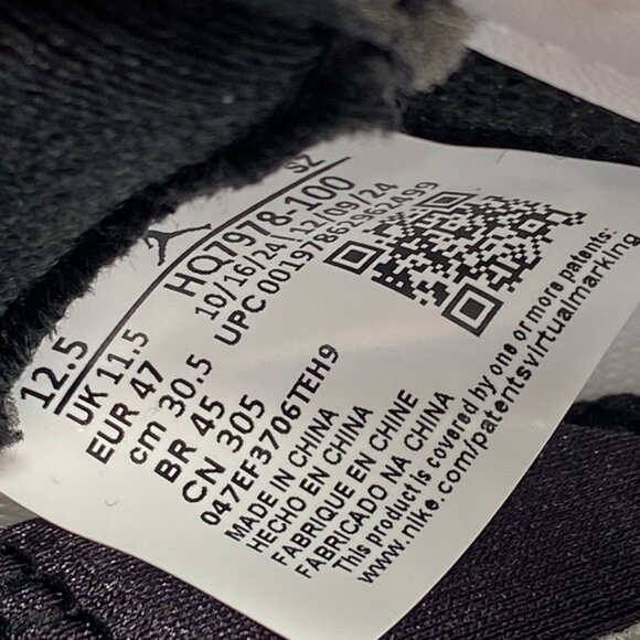 Air Jordan 5 Retro 'Grape 2025' Size 12.5 Men White Emerald Purple HQ7978-100 - Picture 7 of 7